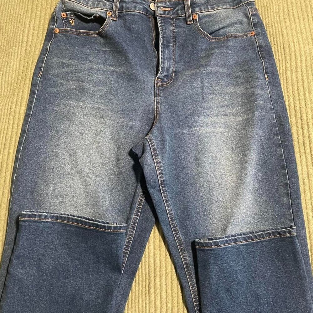 Frye High Waisted Straight Leg Denim Jeans
